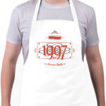 printfashion since-1997-red-black - Kötény - Fehér (4902406)
