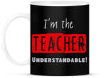printfashion im the teacher - Bögre - Fekete (2371307)