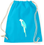 printfashion Summer parrot - Sportzsák, Tornazsák - Surf blue (235120)