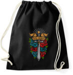 printfashion Királyi kard - Sportzsák, Tornazsák - Fekete (126321)