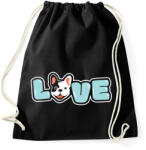 printfashion French Bulldog - Sportzsák, Tornazsák - Fekete (2362393)