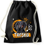 printfashion Tacskó firka - Sportzsák, Tornazsák - Fekete (11849883)