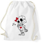 printfashion Szerelmes robot - női - Sportzsák, Tornazsák - Fehér (15585249)