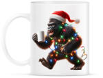 printfashion Vicces Kávézó / teázó karácsonyi party gorilla - But first Coffee - Bögre - Fehér (15256157)