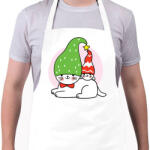 printfashion Karácsonyi cicák - Kötény - Fehér (5568424)