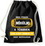printfashion Meg fogok nősülni - Sörösdoboz - Fehér - Sportzsák, Tornazsák - Fekete (6865188)