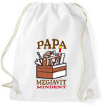 printfashion Papa megjavít mindent - Sportzsák, Tornazsák - Fehér (4374022)