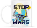 printfashion Állítsd meg a háborút! - Bögre - Fehér (1527644)