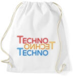 printfashion Techno - Neon - Sportzsák, Tornazsák - Fehér (6583180)