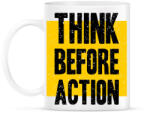 printfashion Gondolkodj mielőtt cselekszel - Bögre - Fehér (4749610)