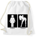 printfashion Különbség - Sportzsák, Tornazsák - Fehér (1881177)