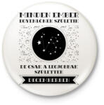 printfashion December: Bak - Kitűző, hűtőmágnes - Fehér (3082367)