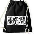 printfashion Graphic designer - Sportzsák, Tornazsák - Fekete (12690090)