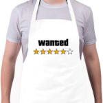 printfashion Wanted Level 5 - Kötény - Fehér (16433537)