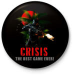 printfashion crisis - Kitűző, hűtőmágnes - Fekete (3103151)