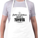 printfashion Just the real Gentleman - Toyota - Kötény - Fehér (4915006)