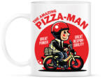 printfashion A csodálatos pizzafutár - Bögre - Fehér (788582)