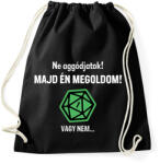 printfashion Majd én megoldom! - Sportzsák, Tornazsák - Fekete (2760139)