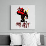 printfashion hellboy - Vászonkép - Fehér (6632200)