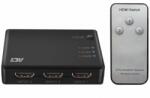ACT 3 портов HDMI суич ACT AC7845, 4K@60Hz, USB, Дистанционно, Черен (EWENT-ACT-SPLIT-AC7845) - hits