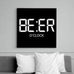 printfashion beer oclock - Vászonkép - Fekete (6646451)