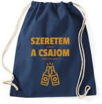 printfashion Szeretem, amikor a csajom sört hoz nekem - Sportzsák, Tornazsák - Sötétkék (11495460)