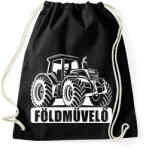 printfashion Földművelő - Sportzsák, Tornazsák - Fekete (6043583)