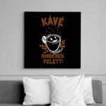 printfashion kávé szeretete ! - Vászonkép - Fekete (6660218)