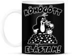 printfashion Köhögött elástam - Kisvakond - Bögre - Fekete (2550823)