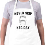 printfashion keg day - Kötény - Fehér (4908233)