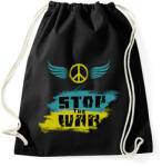 printfashion stop the war - Sportzsák, Tornazsák - Fekete (6242280)