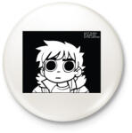 printfashion Scott Pilgrim - Kitűző, hűtőmágnes - Fehér (3078840)