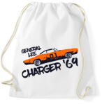 printfashion Dodge Charger '69 - General Lee - Sportzsák, Tornazsák - Fehér (7592567)