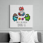 printfashion Among us - there is ONE impostor - Vászonkép - Fehér (6634717)