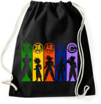 printfashion Dragonball Z harcosok - Sportzsák, Tornazsák - Fekete (291701)