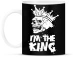 printfashion Én vagyok a király - Bögre - Fekete (1054333)