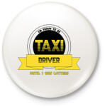 printfashion I'm proud to be taxi driver - Kitűző, hűtőmágnes - Fehér (7557447)
