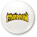 printfashion ETHEREUM - Kitűző, hűtőmágnes - Fehér (5086828)