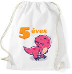 printfashion Dínós minta - Sportzsák, Tornazsák - Fehér (6236878)