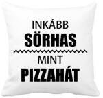 printfashion Inkább sörhas, mint pizzahát - Párnahuzat, Díszpárnahuzat - Fehér (5371371)