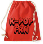 printfashion K-POP rajongó - Sportzsák, Tornazsák - Piros (1477435)