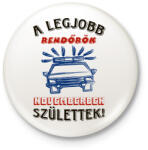 printfashion Rendőr szülinapja november - Kitűző, hűtőmágnes - Fehér (5720990)