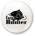 printfashion Carp hunter - Kitűző, hűtőmágnes - Fehér (3088183)
