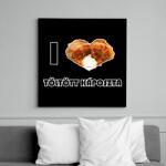 printfashion I love töltött káposzta - Vászonkép - Fekete (8699200)