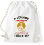 printfashion Szakács szülinapja augusztus - Sportzsák, Tornazsák - Fehér (5738587)