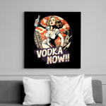 printfashion Óriás nő vodkával - Vászonkép - Fekete (12002408)