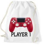 printfashion Player 1 PS4 páros póló - Sportzsák, Tornazsák - Fehér (2190005)