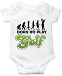 printfashion Golfozás evolúció - Baba Body - Fehér (1332613)
