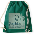 printfashion Zombies - Sportzsák, Tornazsák - Sötétzöld (658797)