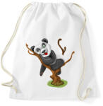 printfashion Panda jóga - Sportzsák, Tornazsák - Fehér (12054790)